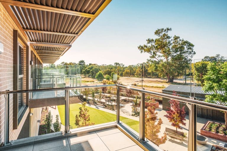 View of Middle Swan from aged care suite balcony