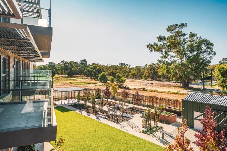 View of Middle Swan from aged care suite balcony